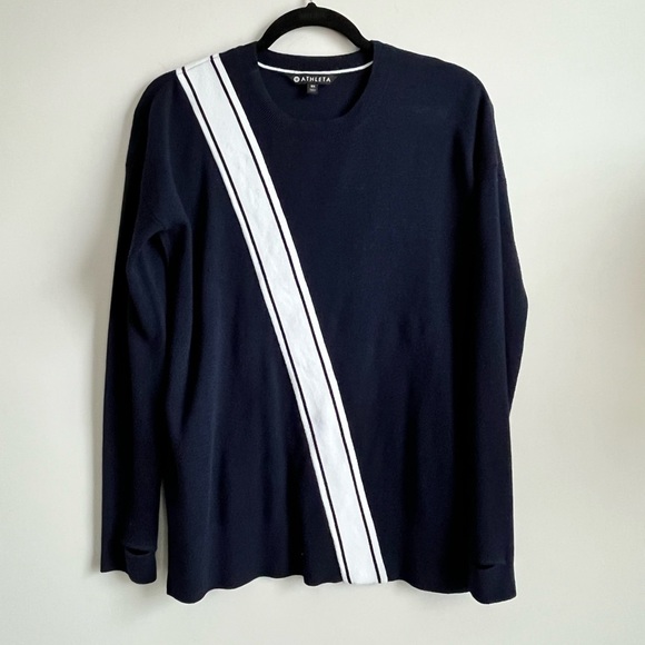 Athleta Streetwise Sweater, Navy size XS - Picture 6 of 8